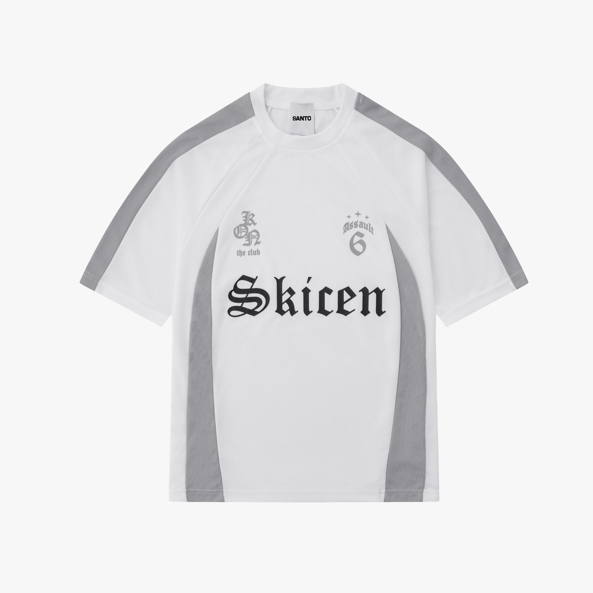 Gothic Font Jersey Street Loose T-Shirt - OMYGOODS