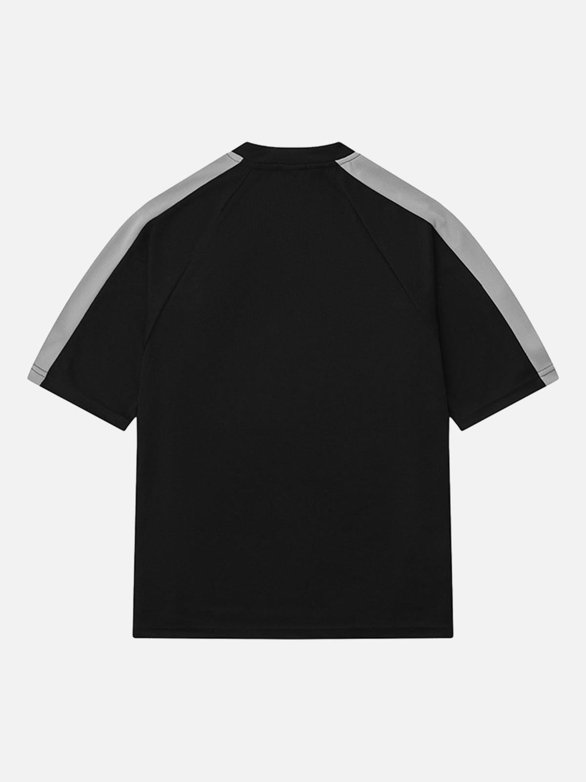 Omygoods Gothic Font Jersey Street Rap T-Shirt
