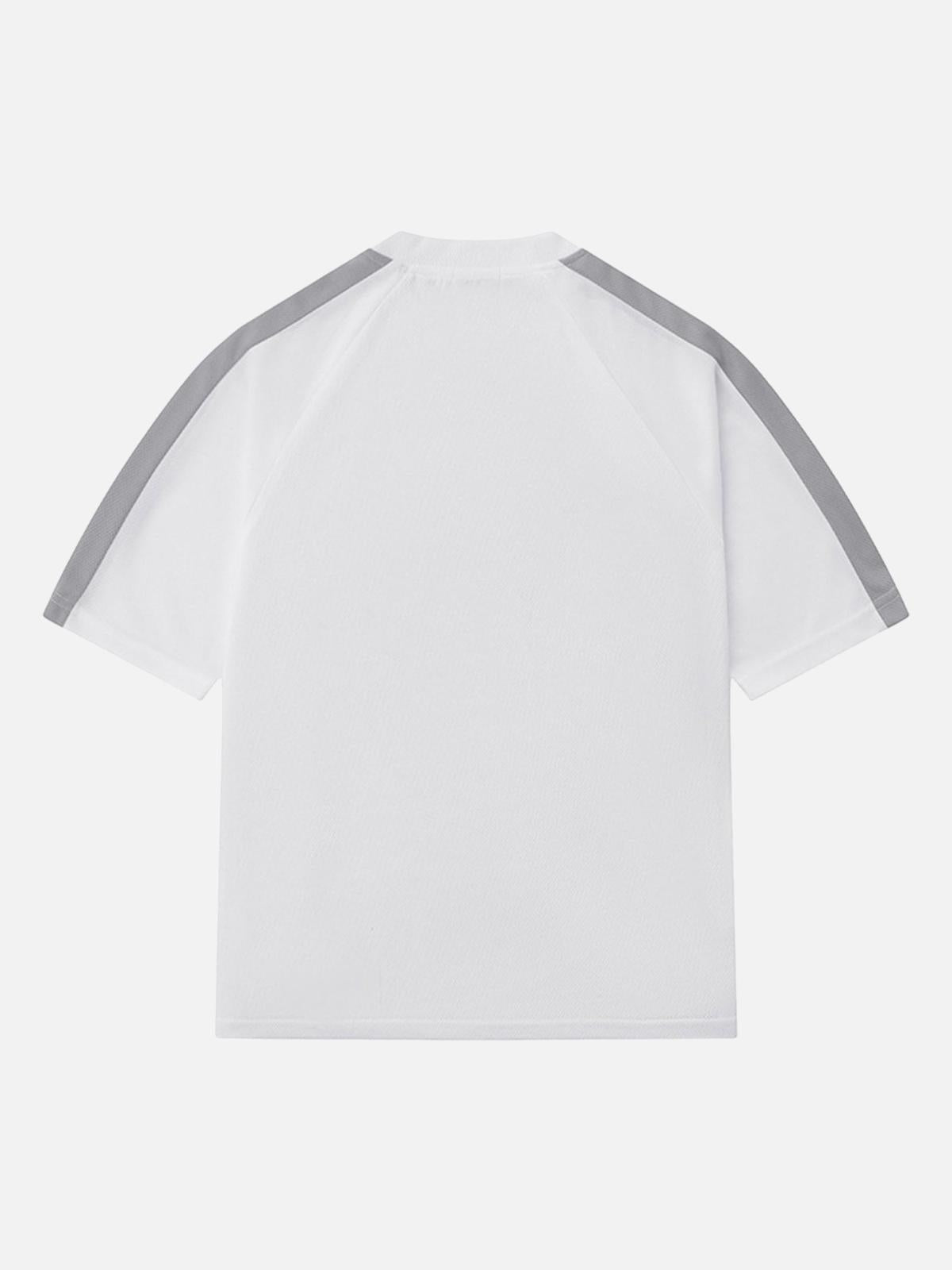 Omygoods Gothic Font Jersey Street Rap T-Shirt
