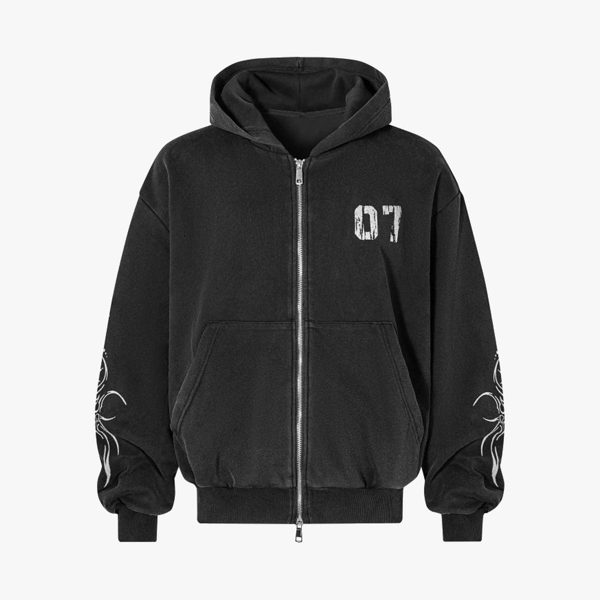 Gothic Tree Graphic Oversized Hoodie - OMYGOODS