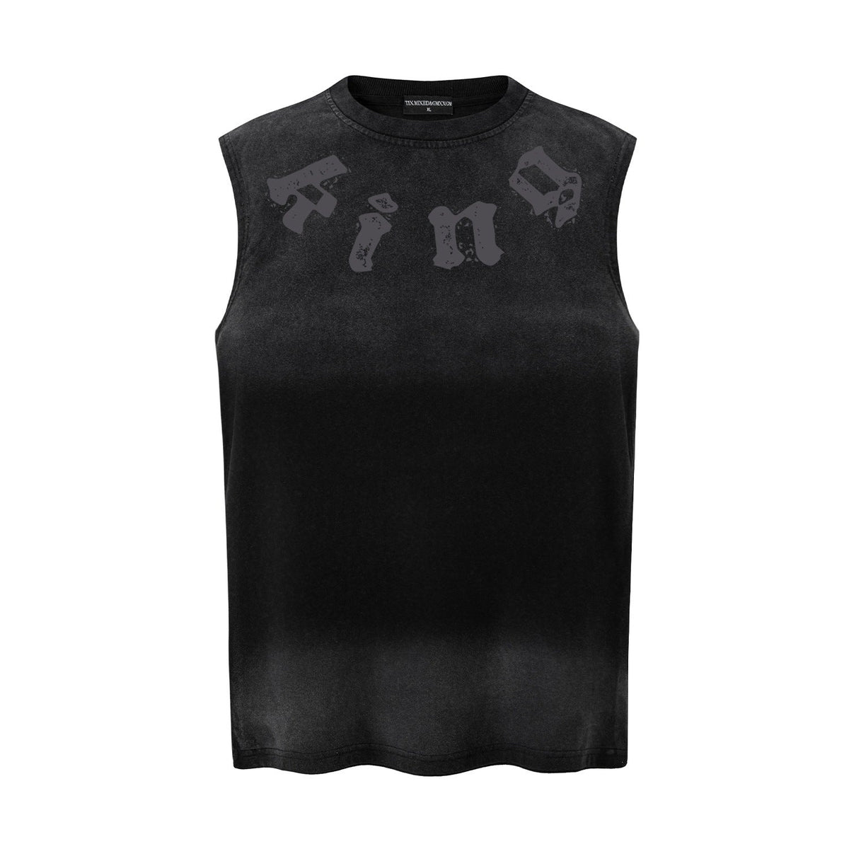 Gradient letter printed vest - OMYGOODS
