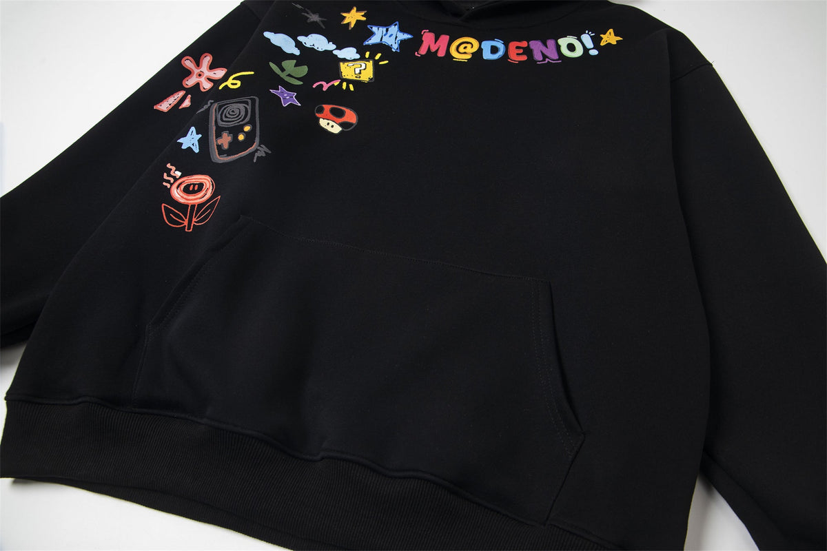 Graffiti Cartoon Print | Pullover Hoodie - OMYGOODS