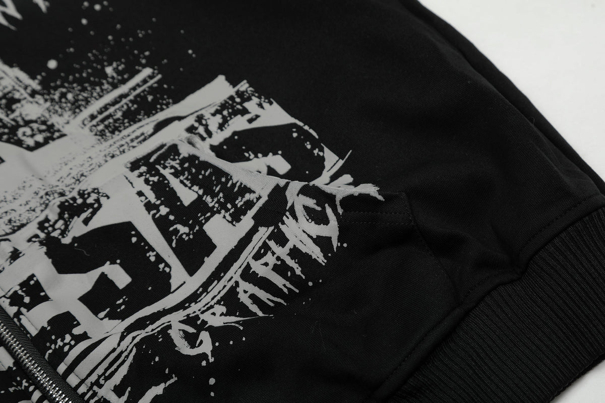 Graffiti Print | Oversized Zip Up Hoodie - OMYGOODS