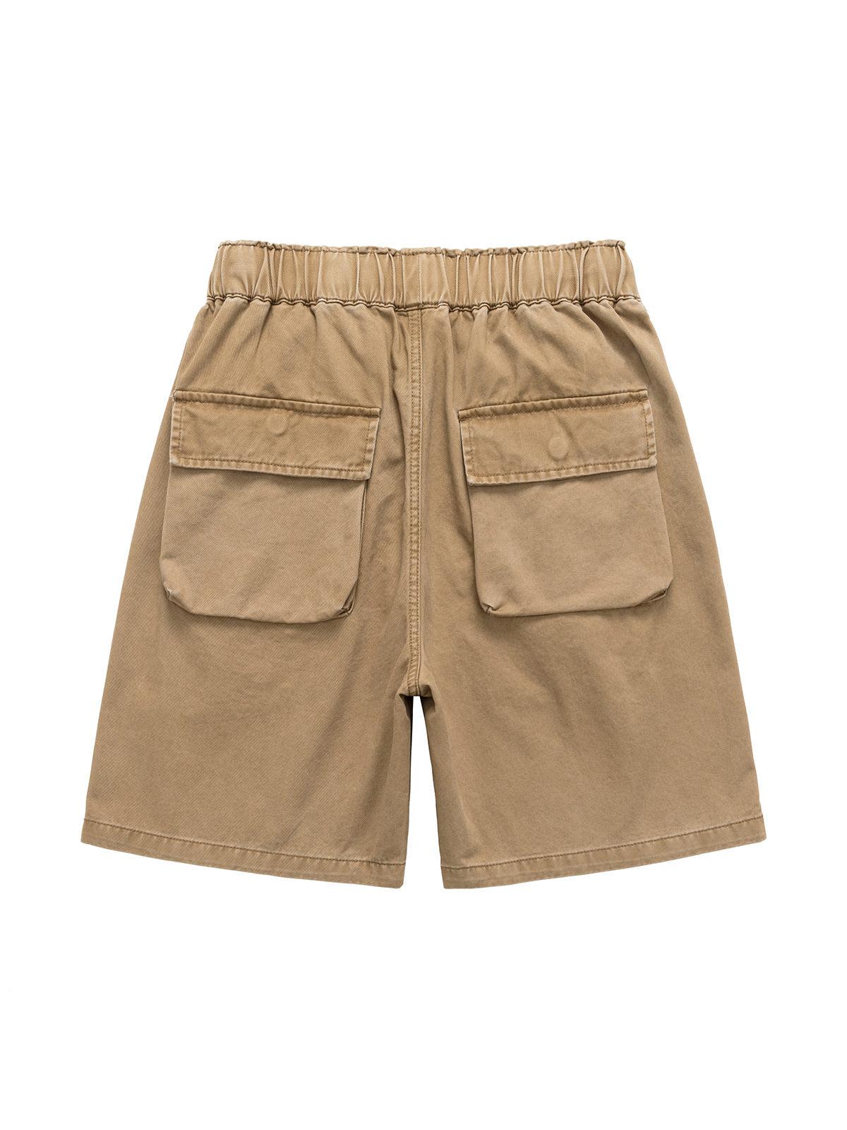 Omygoods Graphic Print Drawstring Shorts