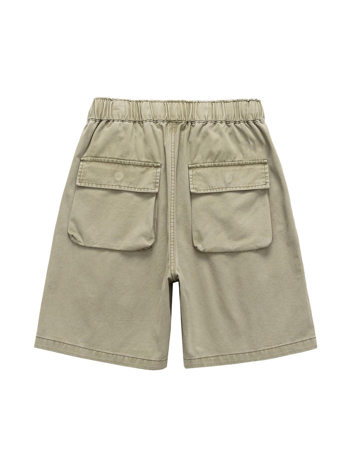 Omygoods Graphic Print Drawstring Shorts