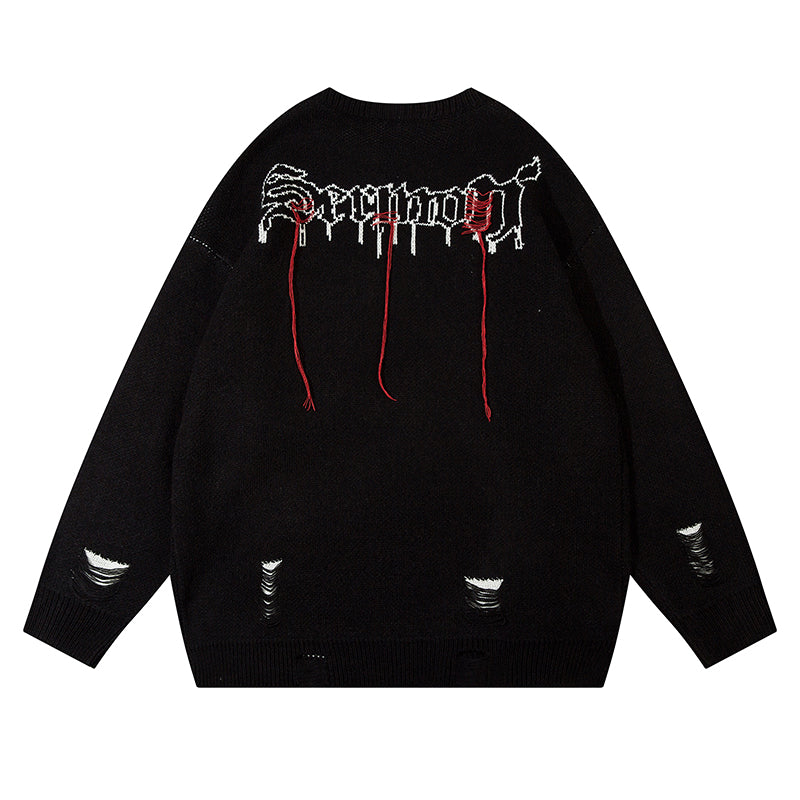 Grim Stitches | High Street Gothic Knit Jumper - OMYGOODS