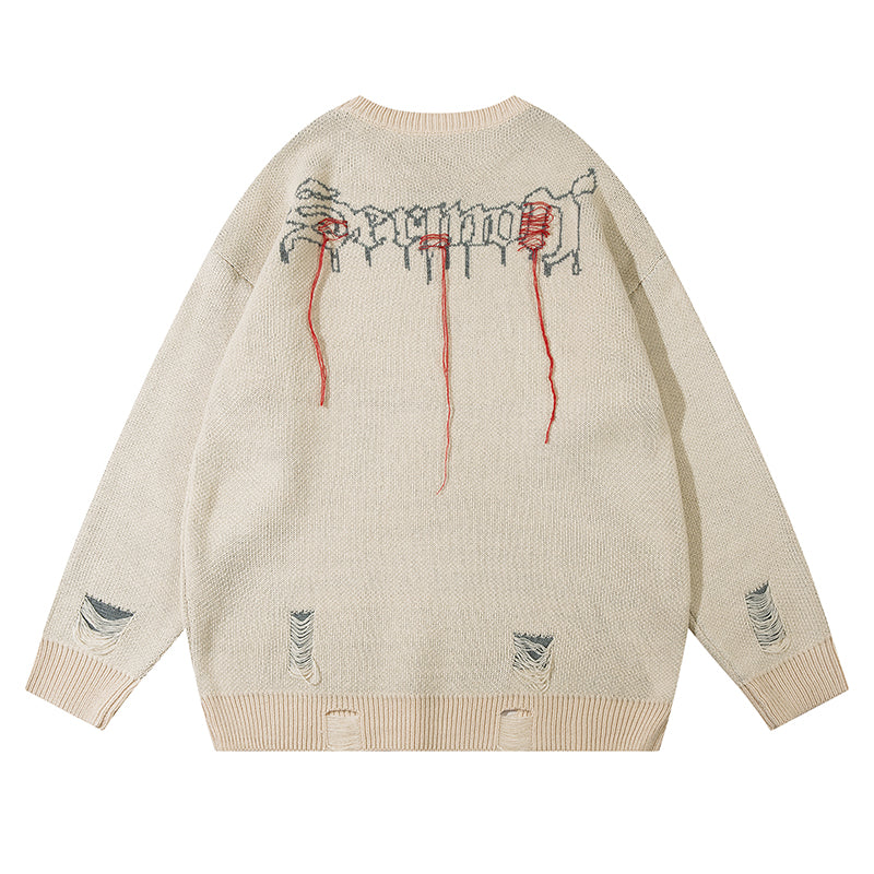 Grim Stitches | High Street Gothic Knit Jumper - OMYGOODS