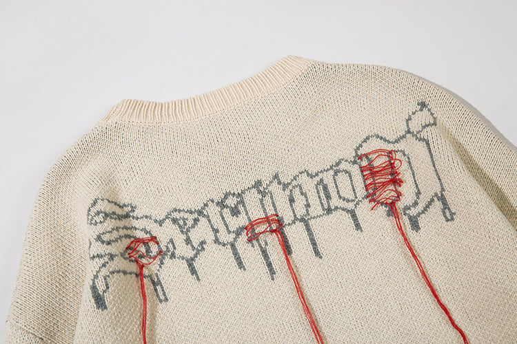 Grim Stitches | High Street Gothic Knit Jumper - OMYGOODS