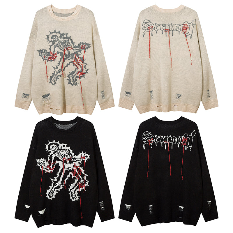 Grim Stitches | High Street Gothic Knit Jumper - OMYGOODS