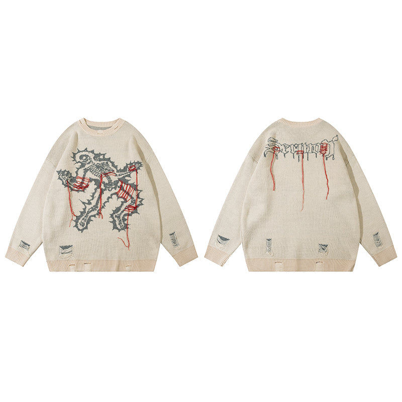Grim Stitches | High Street Gothic Knit Jumper - OMYGOODS