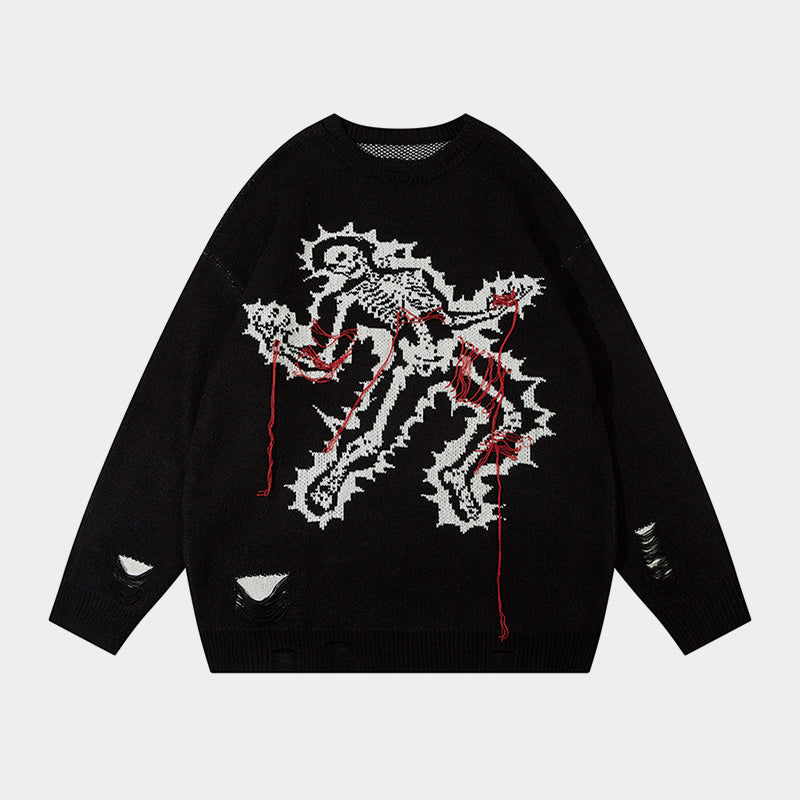Grim Stitches | High Street Gothic Knit Jumper - OMYGOODS
