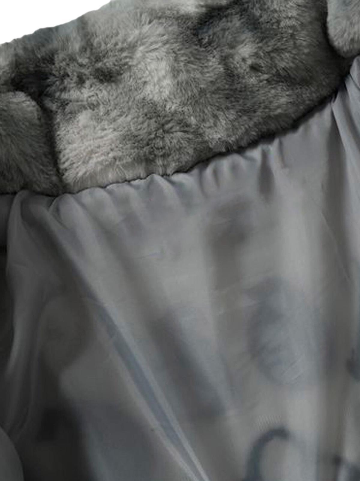 Omygoods Heavy-Duty Faux Lambswool Tie-Dye Urban Jacket