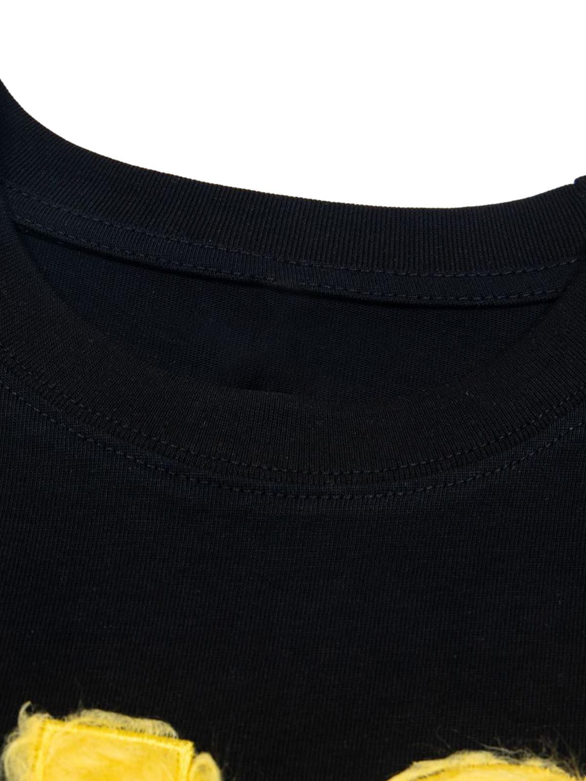 Omygoods Heavy Retro Patch Embroidered T-Shirt
