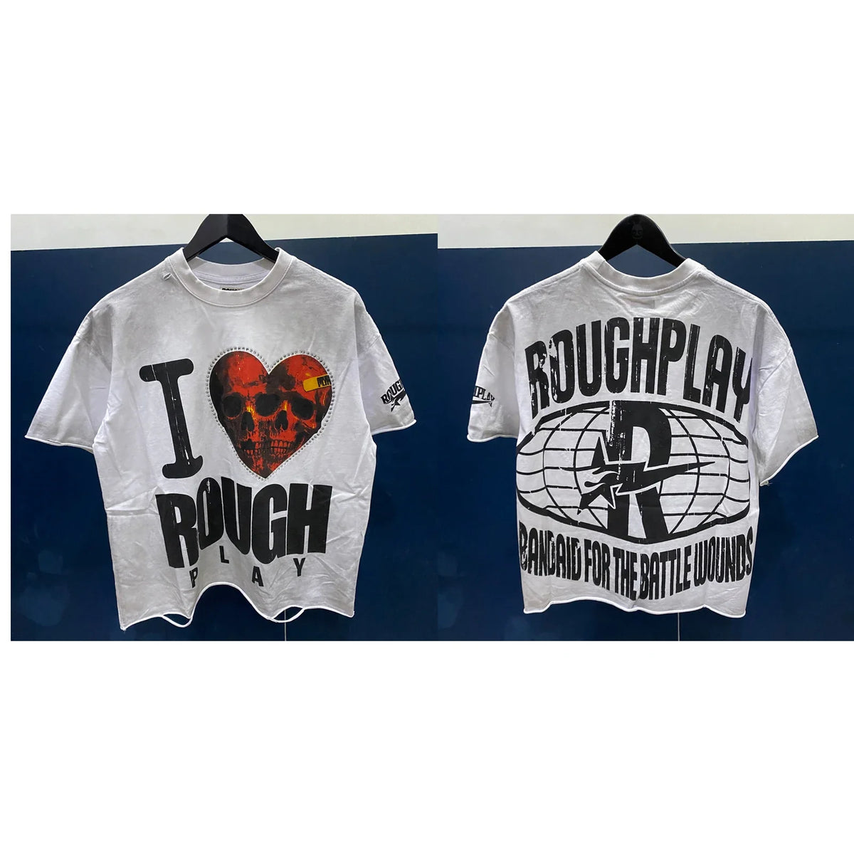 High Quality Heavy Fabric Fashion Loose Casual Rhinestore T-shirts - OMYGOODS