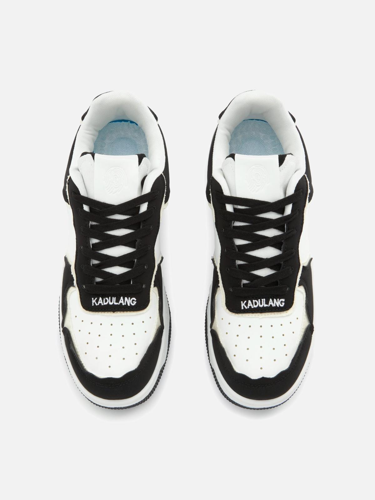 Omygoods High Street Black And White Board Casual Shoes