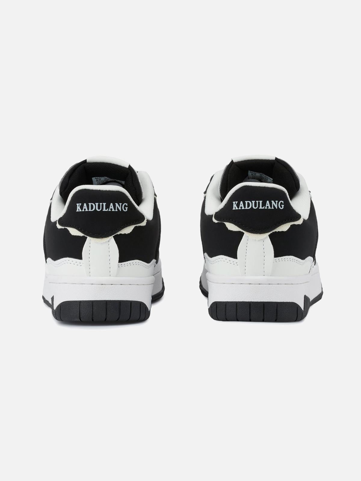 Omygoods High Street Black And White Board Casual Shoes