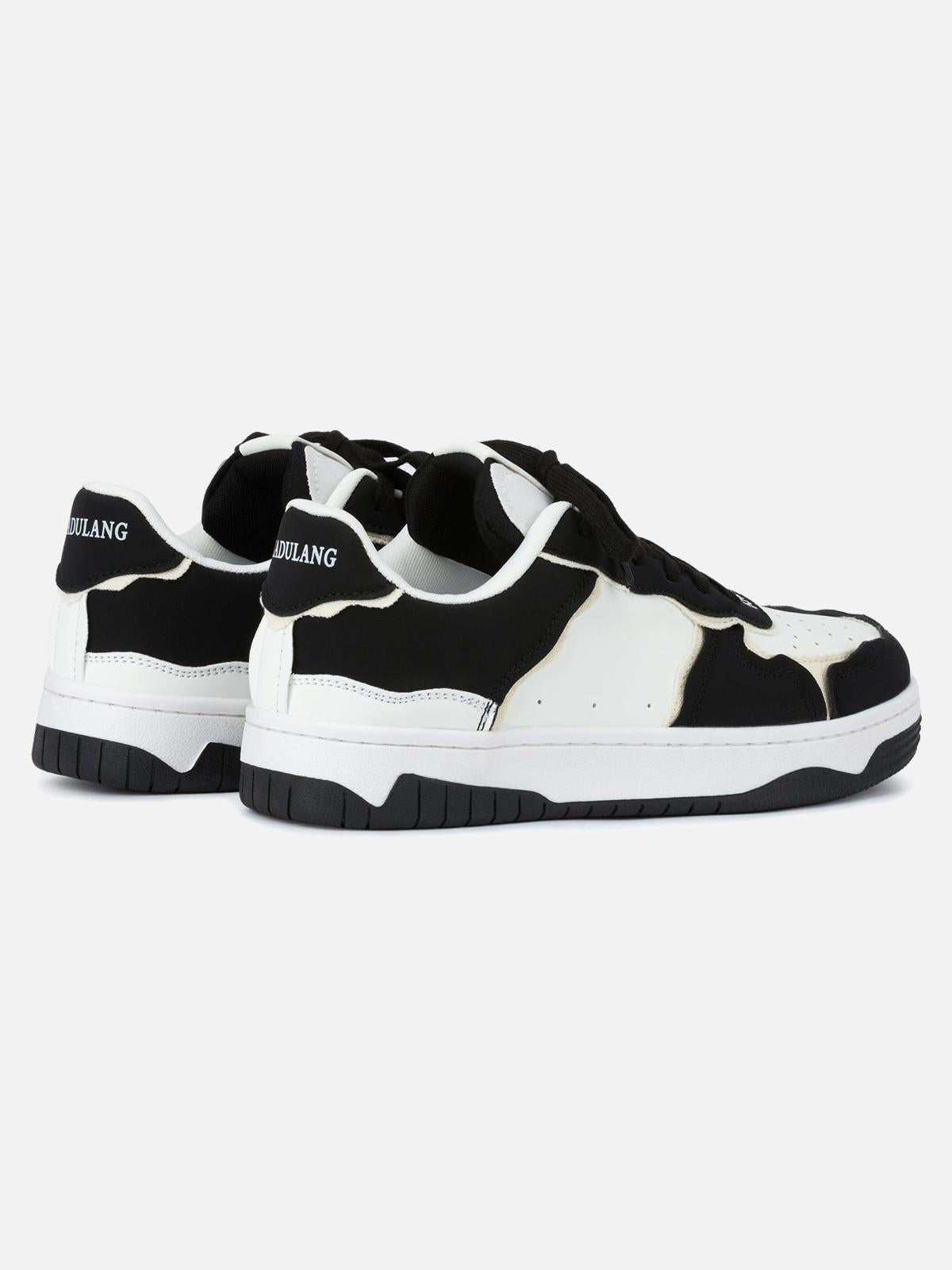 Omygoods High Street Black And White Board Casual Shoes