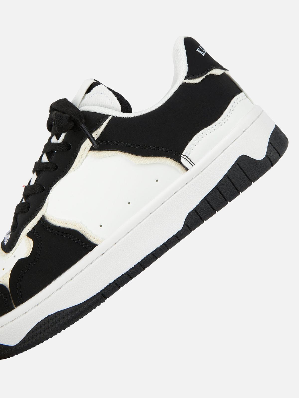 Omygoods High Street Black And White Board Casual Shoes
