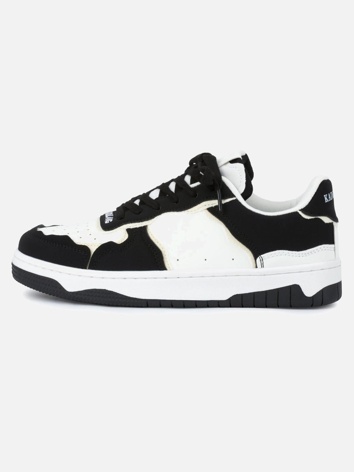 Omygoods High Street Black And White Board Casual Shoes