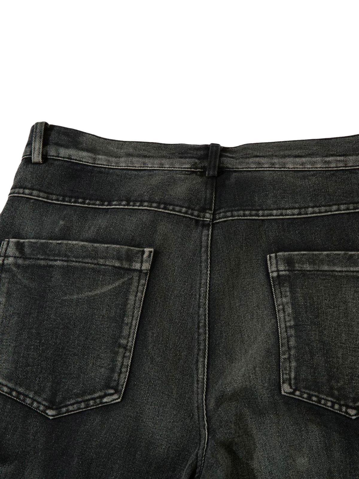 Omygoods High Street Embroidery Hip-Hop Jeans