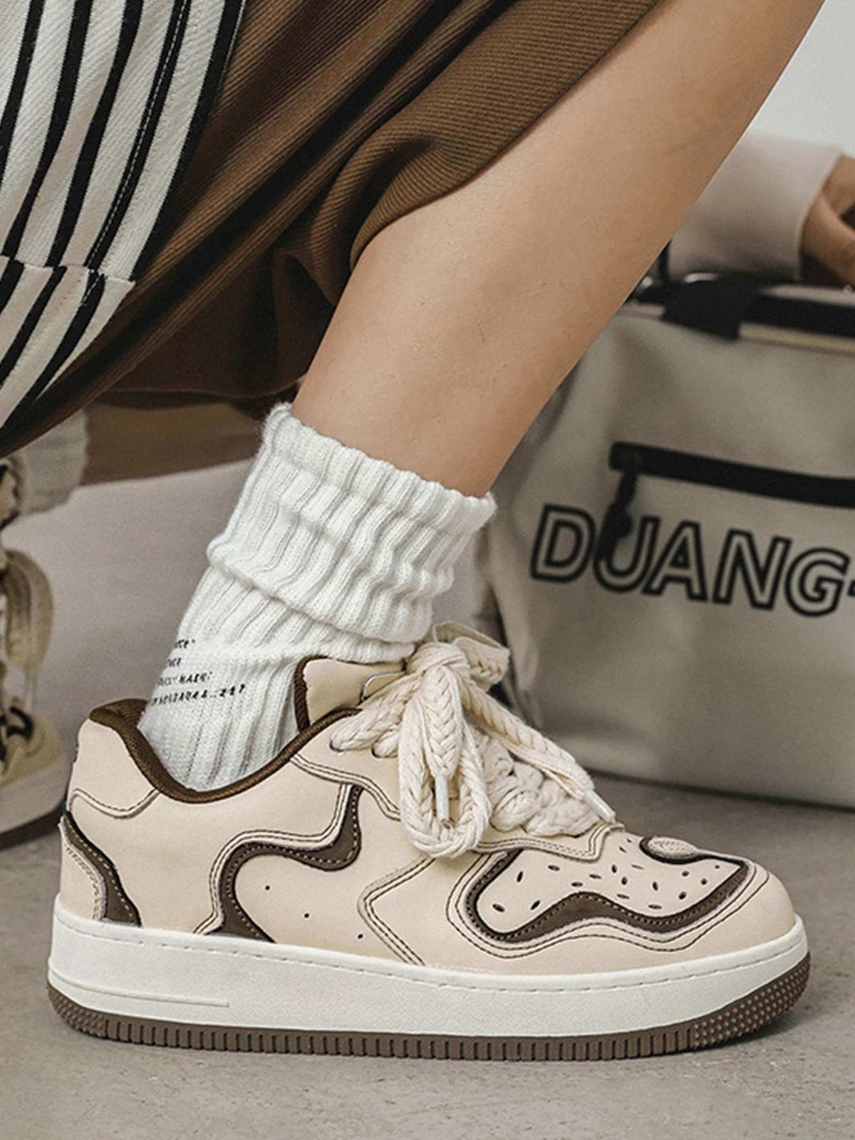 Omygoods High Street Skateboard Couple Shoes