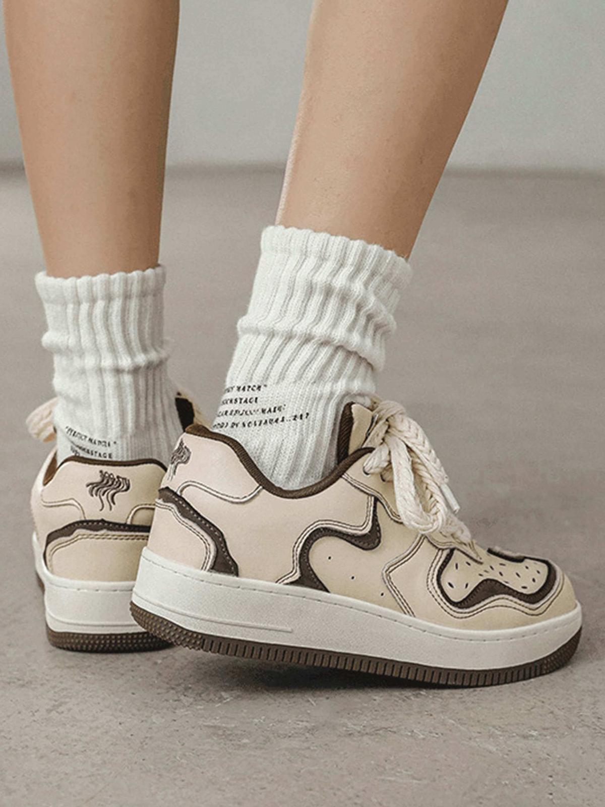 Omygoods High Street Skateboard Couple Shoes