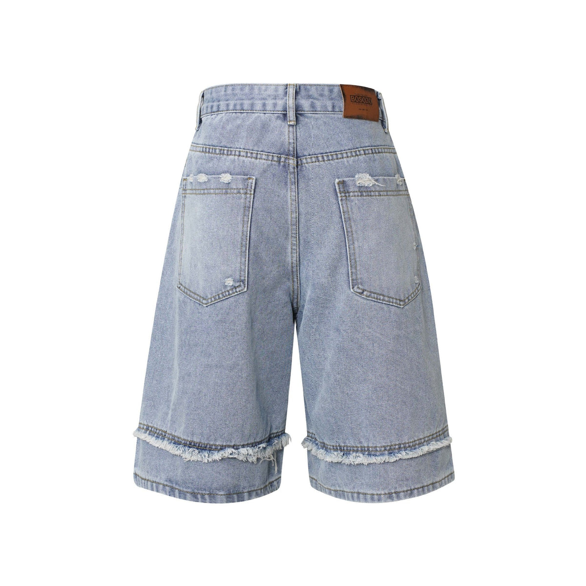 High Street | Washed Distressed Denim Shorts - OMYGOODS