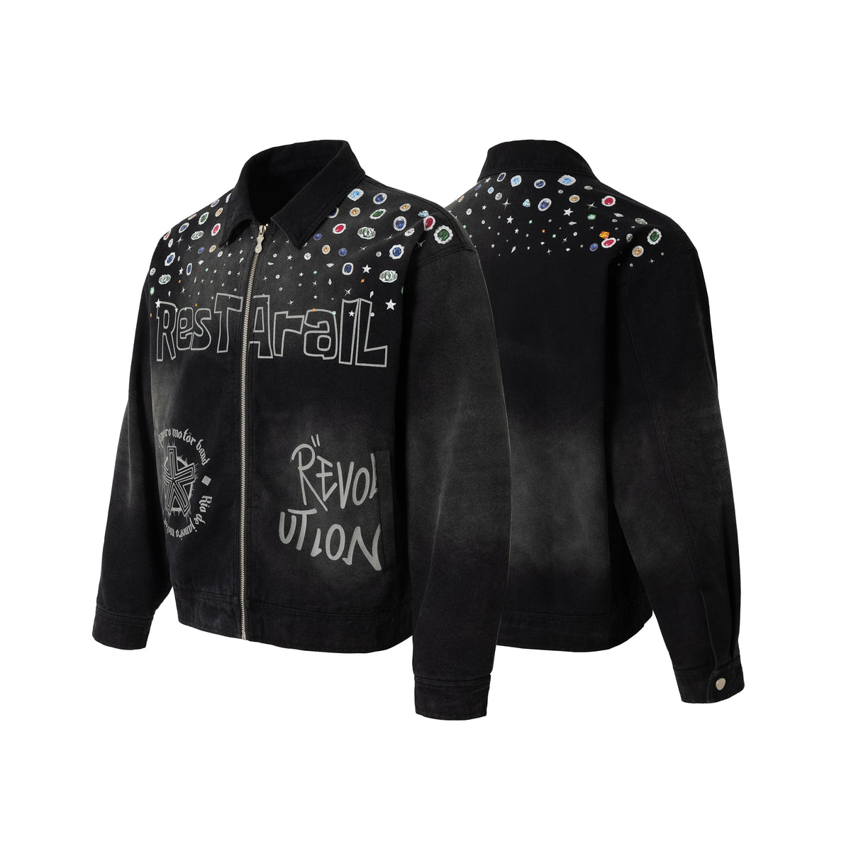 Hip-hop Graffiti Stars | Zip-Up Jacket - OMYGOODS