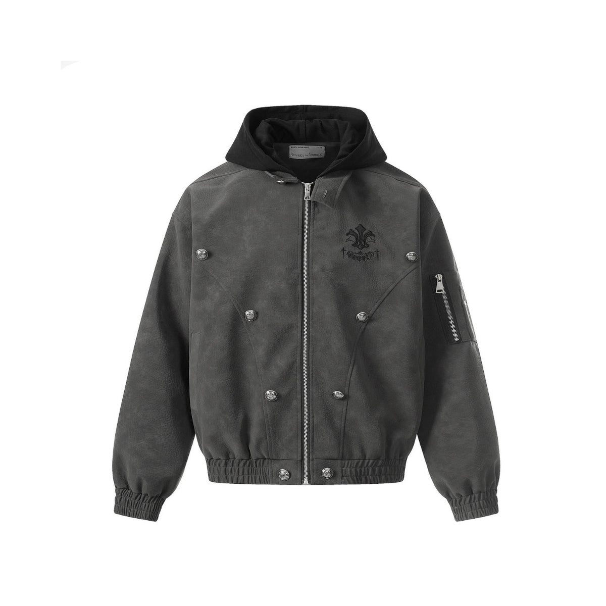 Ironcrest Hooded Leather Jacket