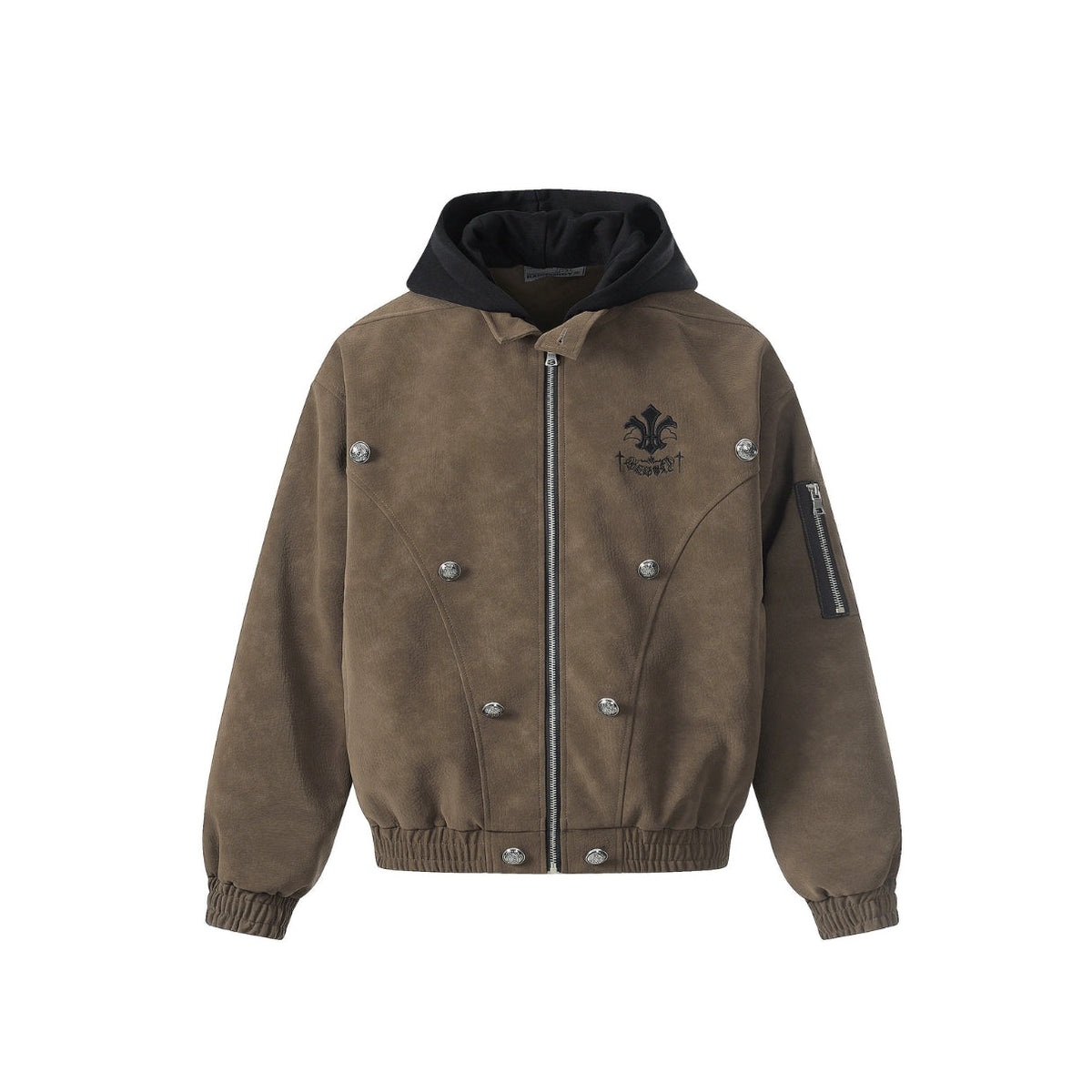 Ironcrest Hooded Leather Jacket