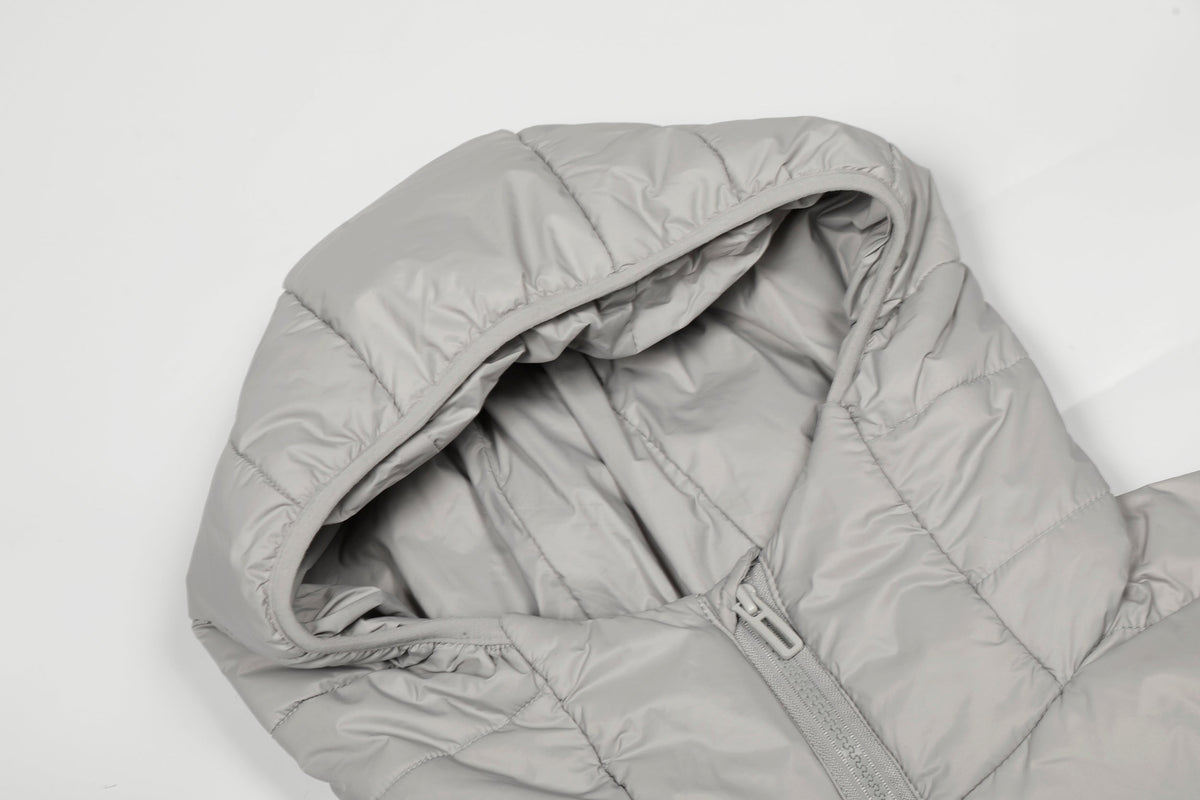 Hybrid Knit-Sleeve | Hooded Puffer Jacket - OMYGOODS