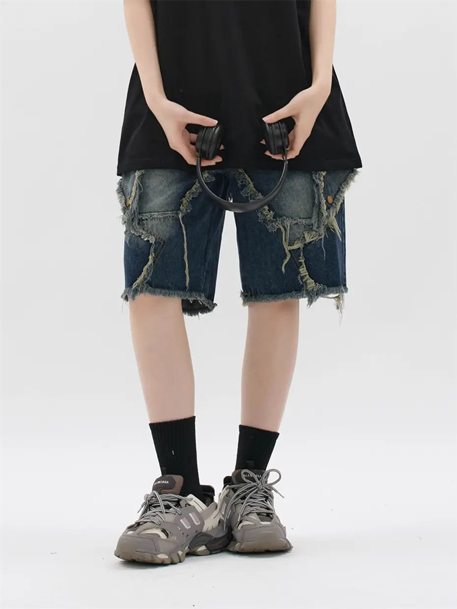 Tassel Star Denim Shorts