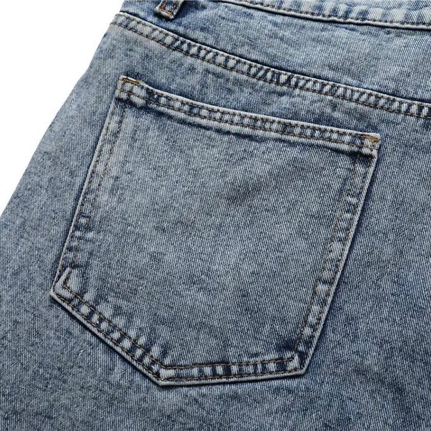 Star Patchwork Denim Shorts
