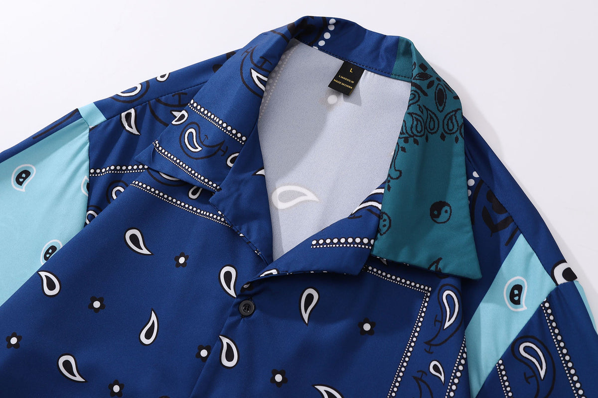 Blue Paisley Shirt