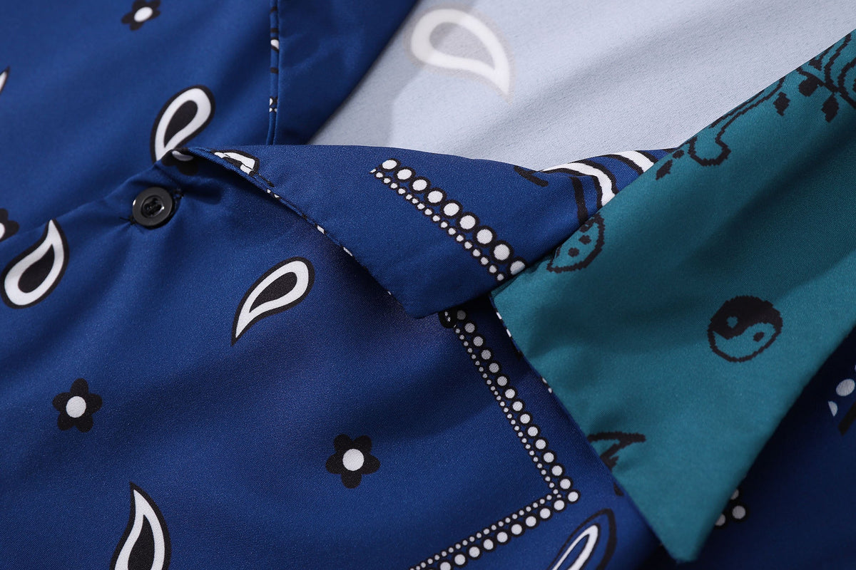 Blue Paisley Shirt
