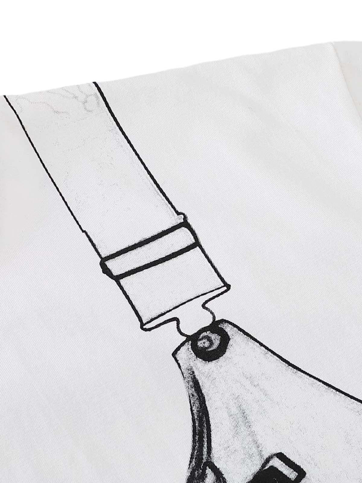 Omygoods Jacket Print Graphic T-Shirt