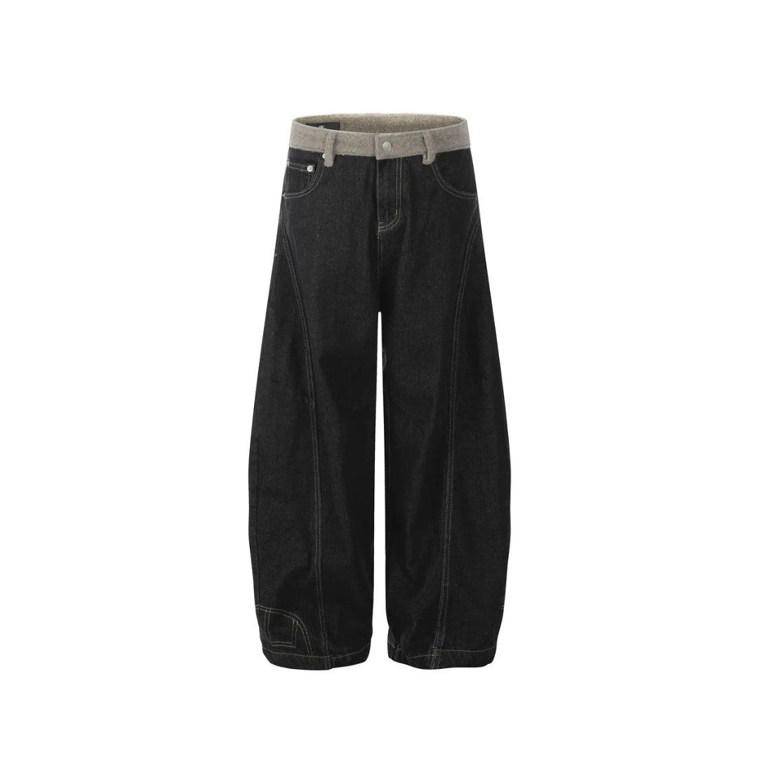 DualTone Curve Baggy Jeans