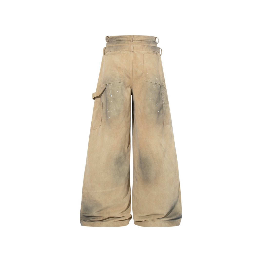 The Double Waist Carpenter Baggy Jeans