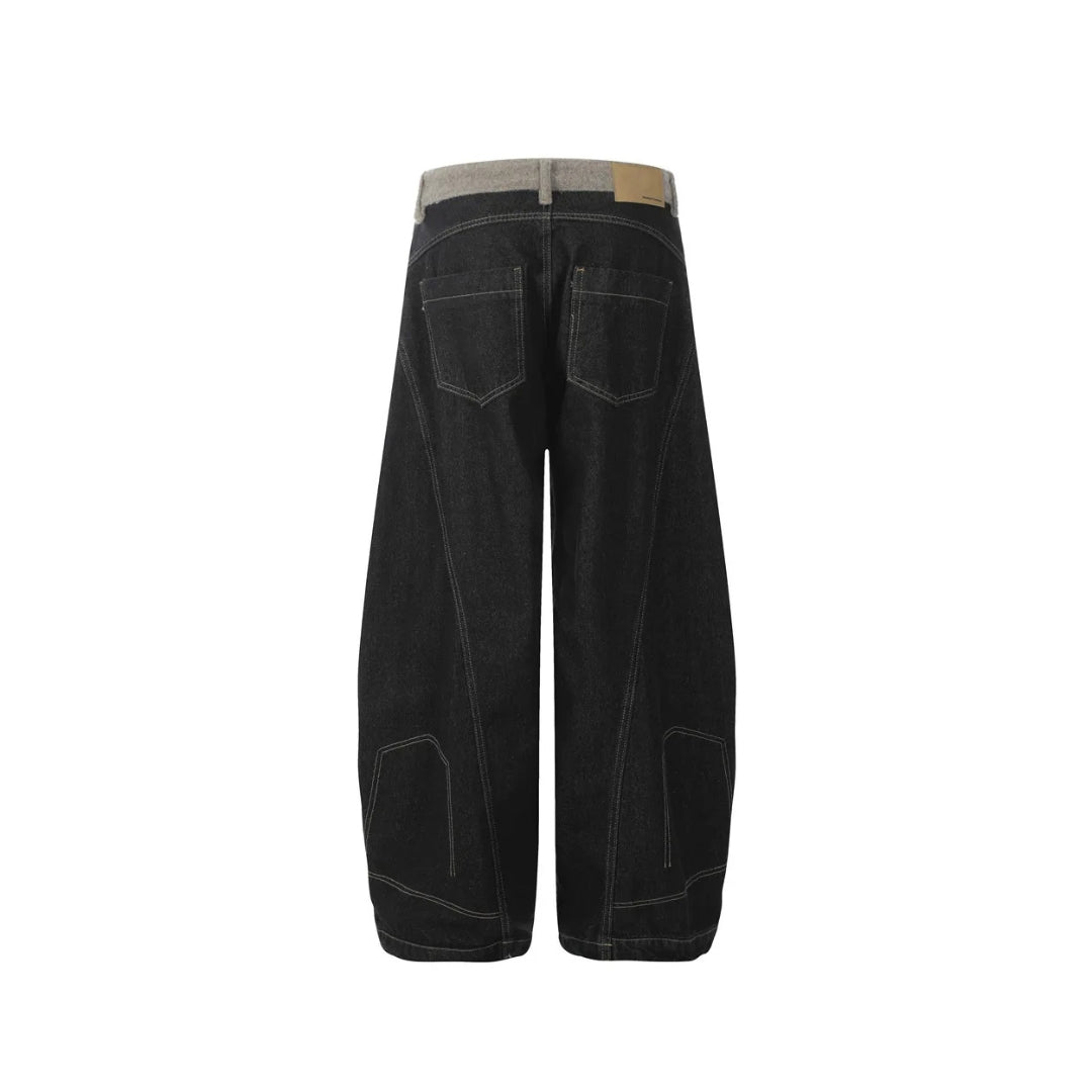 DualTone Curve Baggy Jeans