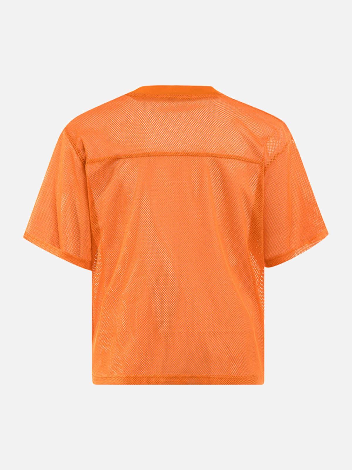 Omygoods Jersey Letter Print Quick Dry V-Neck T-Shirt