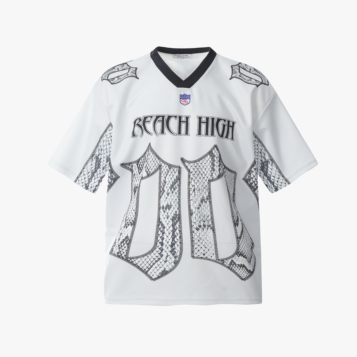 Jersey Style Snake Print T-Shirt - A Bold Athletic Look - OMYGOODS