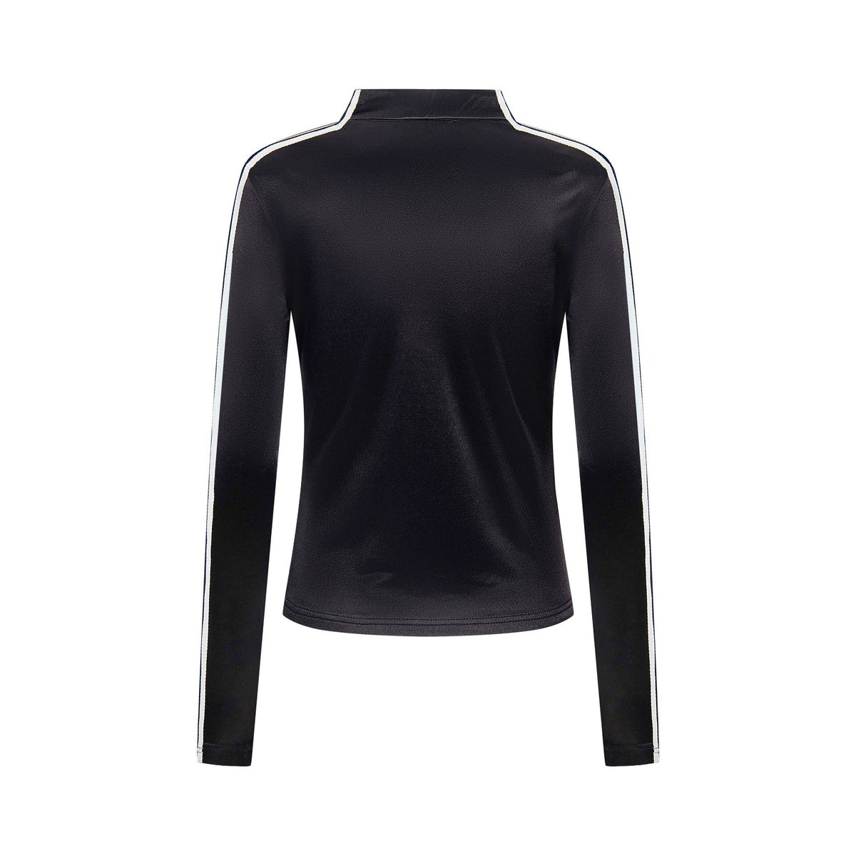 Lace-Up Club | Satin Sports Jersey Top - OMYGOODS