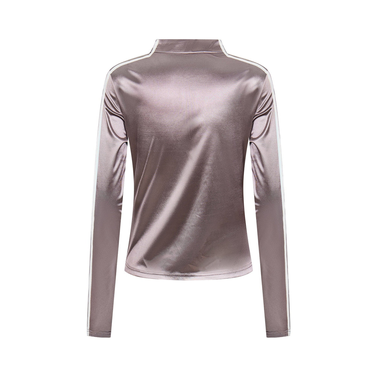 Lace-Up Club | Satin Sports Jersey Top - OMYGOODS