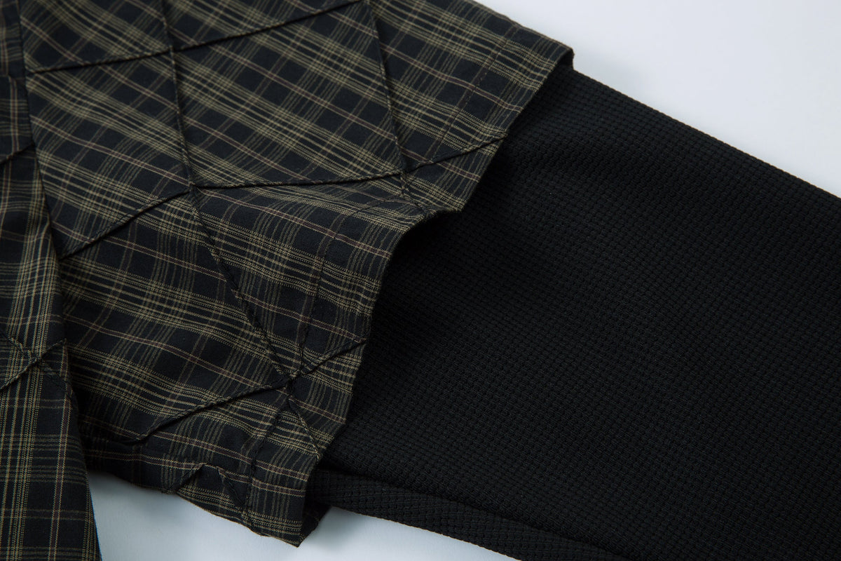 Layered Plaid Shirt | Street Sweatshirt - OMYGOODS