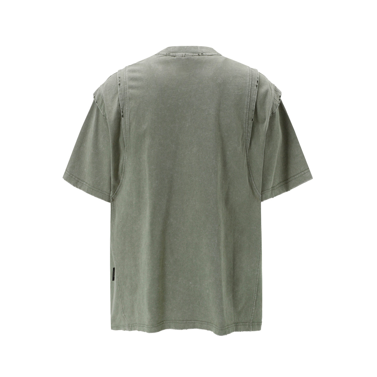 Layered Stitching | Washed T-Shirt - OMYGOODS
