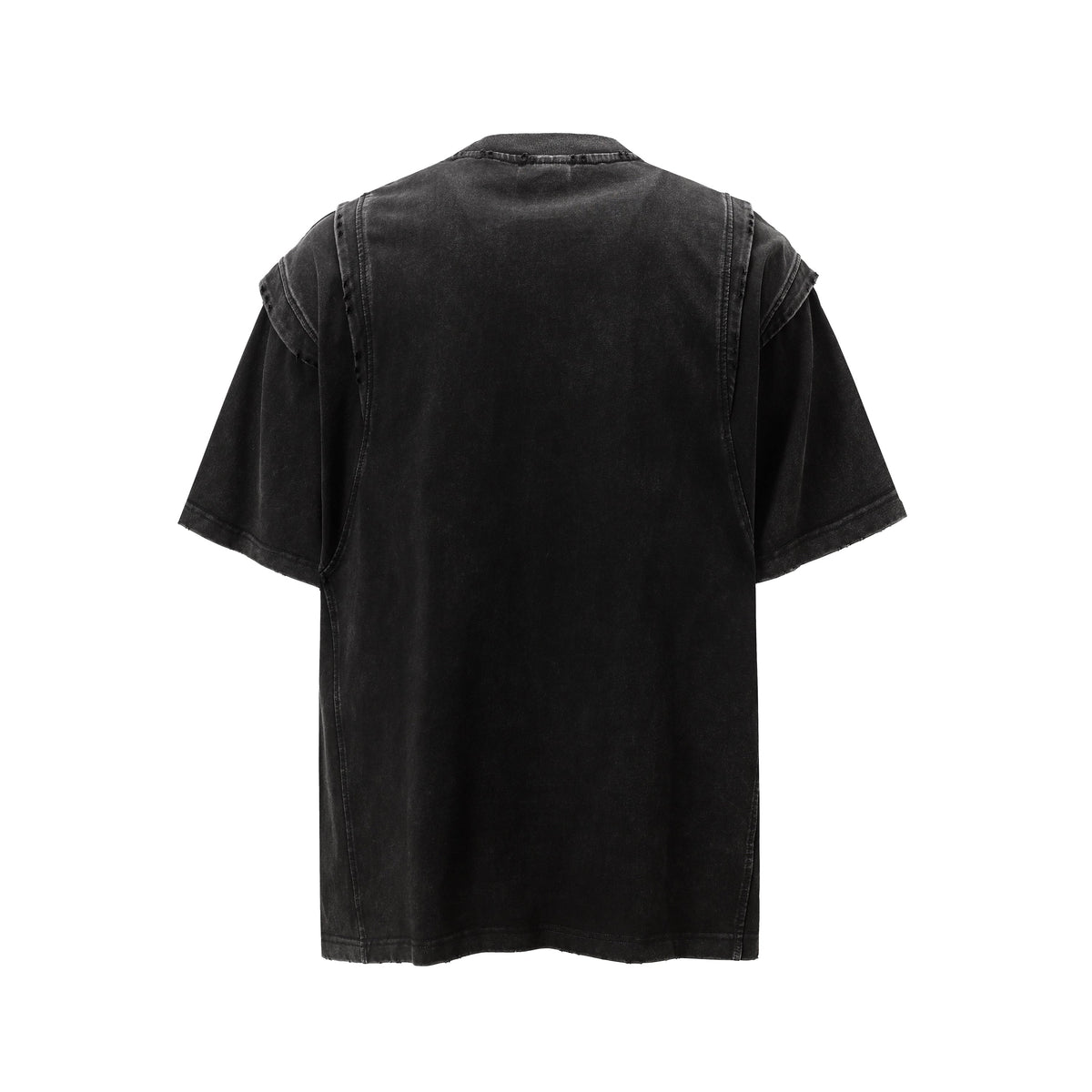 Layered Stitching | Washed T-Shirt - OMYGOODS