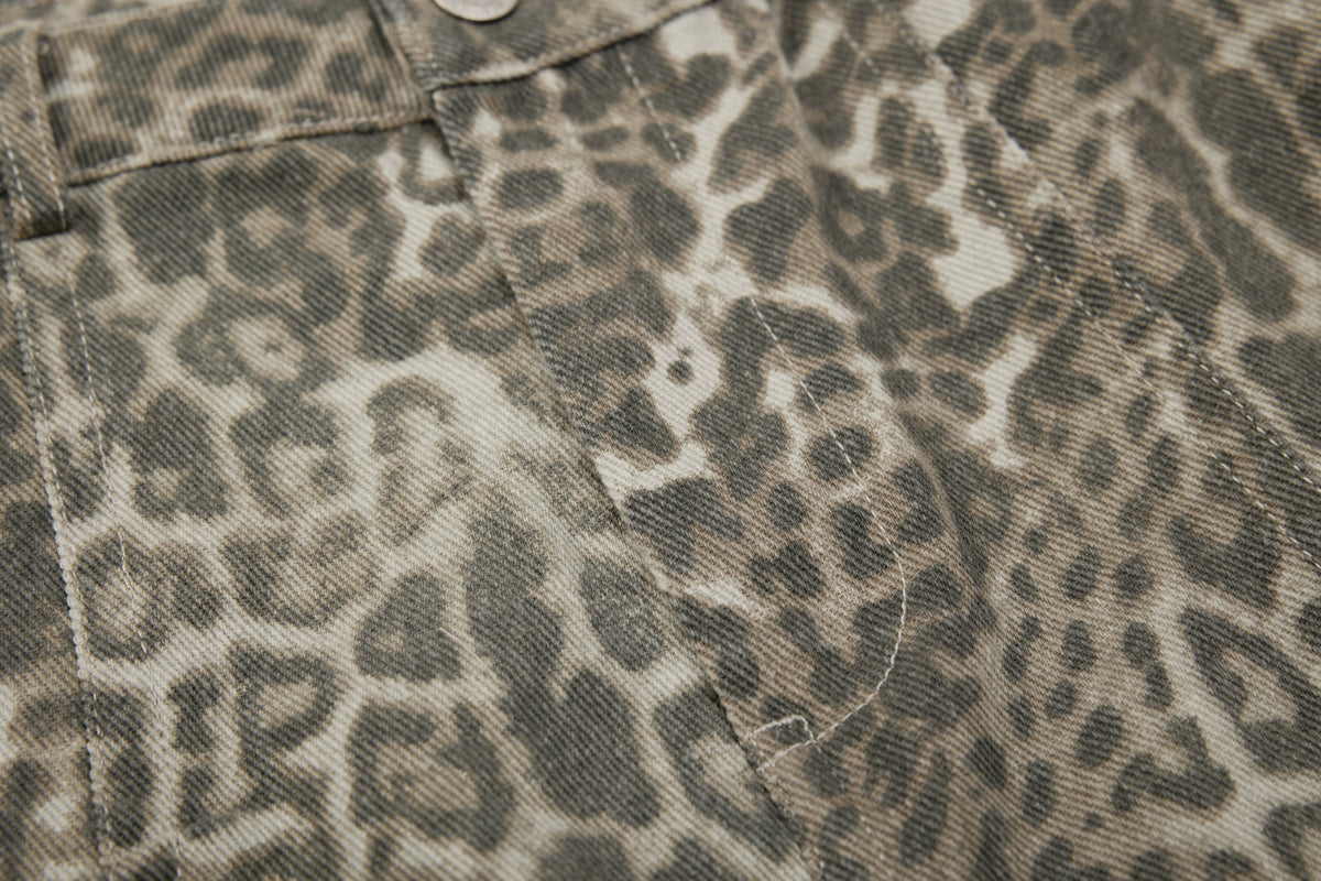 Leopard Baggy Jeans for Effortless Style and Comfort - OMYGOODS
