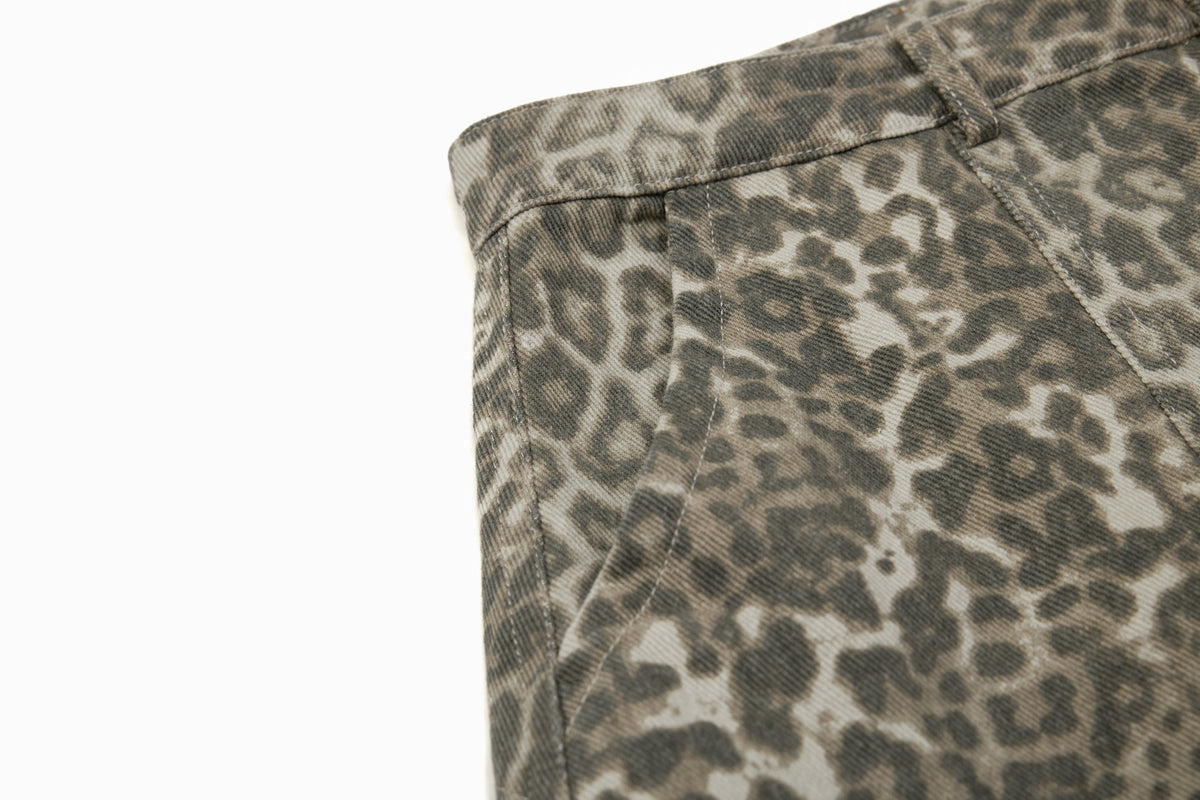 Leopard Baggy Jeans for Effortless Style and Comfort - OMYGOODS