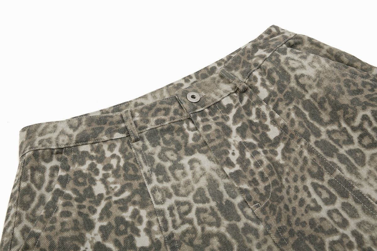 Leopard Baggy Jeans for Effortless Style and Comfort - OMYGOODS
