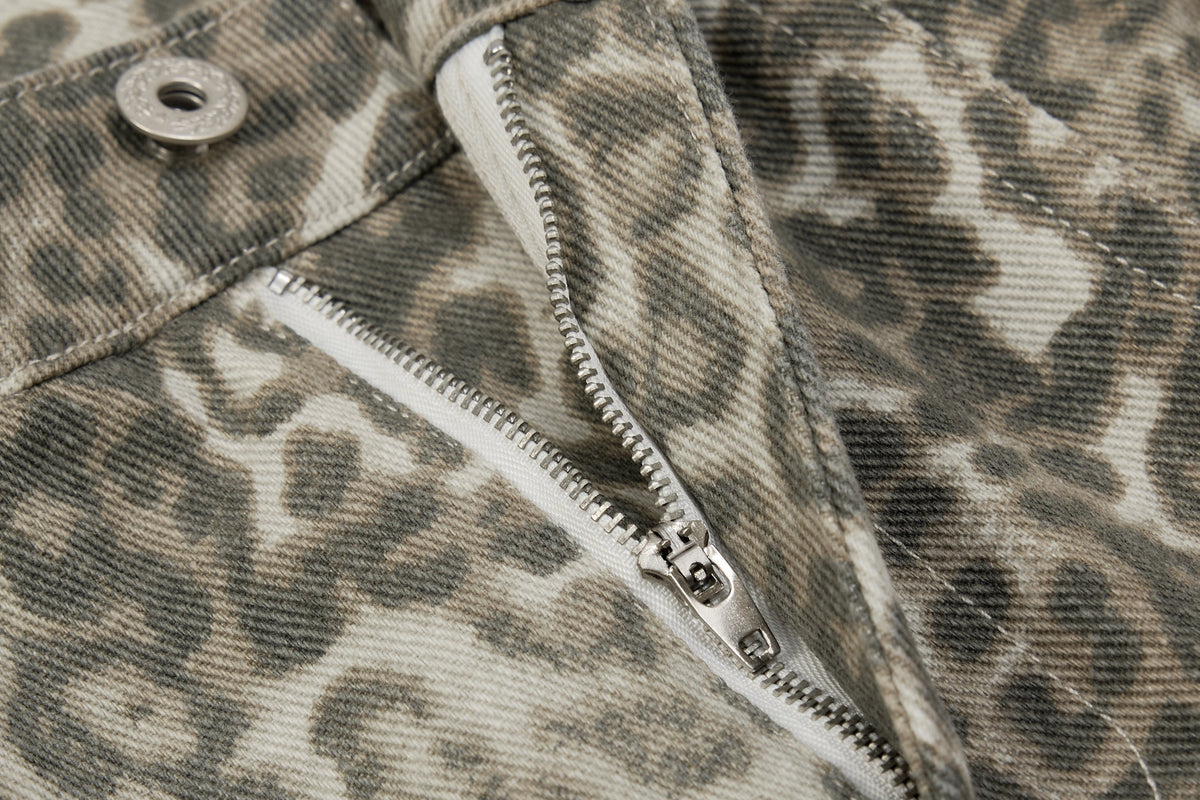 Leopard Baggy Jeans for Effortless Style and Comfort - OMYGOODS